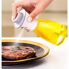 Mediterian Çok Amaçlı Spreyli Cam Şişe 220ml, Pratik ve Şık Tasarım, Beyaz, 2'li Paket