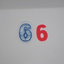 Teknotrust 6 Rakamı Polikarbon Kopat Kurabiye Kalıbı