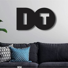 Siyah Ahşap Do It Yazılı Duvar Ev Dekoru - Salon Oturma Yatak Odası Için Duvar Süsü