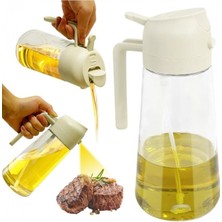 Mediterian Şeffaf 450 ml 2'li Sprey Yağ Dispenseri, Pratik ve Şık Tasarım