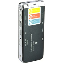 Taşınabilir Dijital Ses Kayıt Cihazı – LED Ekranlı, 16GB Depolama