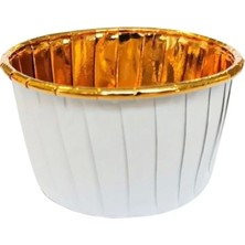Teknotrust Muffin Kek Kapsülü Beyaz Içi Gold 25 Li