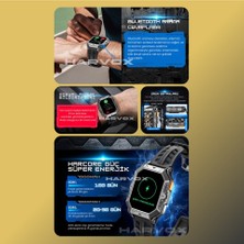 Harvox Watch X1 Pro Saat Iphone ve Android Tüm Telefonlara Uyumlu 100GÜN Sarj Süreli Akıllı Saat