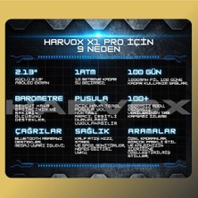Harvox Watch X1 Pro Saat Iphone ve Android Tüm Telefonlara Uyumlu 100GÜN Sarj Süreli Akıllı Saat