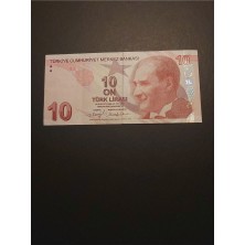 Escoines Koleksiyon 39963680EB01AEBE55 10TL Güzel Numara Ççt Tc Kağıt Para