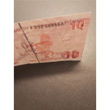 Escoines Koleksiyon 39963680EB01AEBE55 10TL Güzel Numara Ççt Tc Kağıt Para