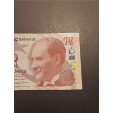Escoines Koleksiyon 39963680EB01AEBE55 10TL Güzel Numara Ççt Tc Kağıt Para