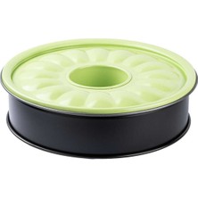 Teknotrust Kelepçeli Tüplü Kek Kalıbı 26 cm Yeşil