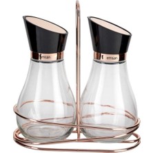 Mediterian Beyaz Rose Altın Yağlık ve Sirkelik, şık ve kullanışlı mutfak aksesuarı