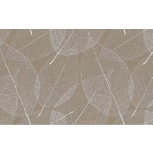 Vintage Duvar Kağıdı, Şeffaf Beyaz Yapraklar Duvar Kağıdı