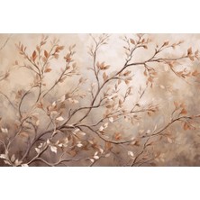 Ağaç Dalları ve Yapraklar , Vintage Duvar Kağıdı