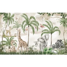 Safari Hayvanları Duvar Kağıdı , Tropikal Safari Wallpaper