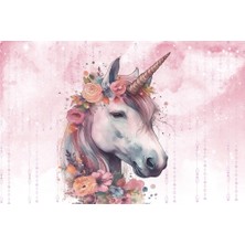 Unicorn Kız Çocuk Odası Duvar Kağıdı