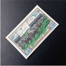 Escoines Koleksiyon 39963680E80A3EFB1B 1923 German Trade Card Horse Racıng Scene 50PF Nortgeld Çil