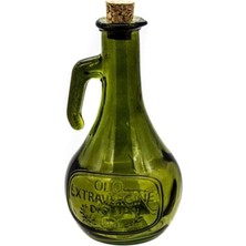 Mediterian Mitelli 500 ml Kulplu Yağ Şişesi, şık yeşil tasarım, 1 adet