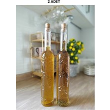Mediterian Yaprak desenli mutfak yağdanlık seti, 2'li, gri, 750 ml, şık ve kullanışlı tasarım