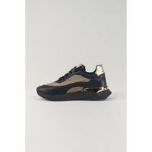 Eleonora Siyah Deri Kadın Sneakers,  Deri, Günlük Ayakkabı, Spor Ayakkabı 25079