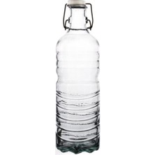 Mediterian Beyaz 1.5 L Boğumlu Tıpa Kapaklı Şişe, Tek Parça