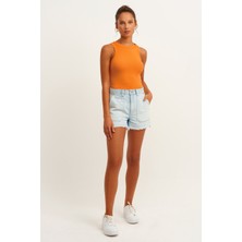 Fitilli Halter Yaka Örme ATLET-LAV10003