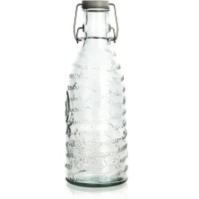 Mediterian Konik 1L Yağ Şişesi, Beyaz Tıpa, Şık ve Kullanışlı Tasarım, 1 Parça