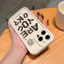 Phone Gaozhu Antika Beyaz Leopar Baskılı Harf Desenli  Düşme Koruyucu Kılıf