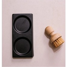 Mediterian Siyah metal sabun ve yağlık standı, şık ve dayanıklı tasarım, 500-749 ml