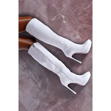 Kadın Moda Tasarım Platform Yüksek Topuklu Çizme Şık Ve Zarif Abiye Ayakkabı