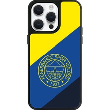 Fenerbahçe Apple iPhone 15 Pro Max Uyumlu Fenerbahçe Bayrak Mono Arma Lisanslı Telefon Kılıfı
