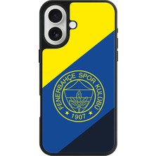 Fenerbahçe Apple iPhone 16 Uyumlu Fenerbahçe Bayrak Mono Arma Lisanslı Telefon Kılıfı