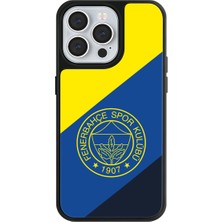 Fenerbahçe Apple iPhone 13 Pro Uyumlu Fenerbahçe Bayrak Mono Arma Lisanslı Telefon Kılıfı