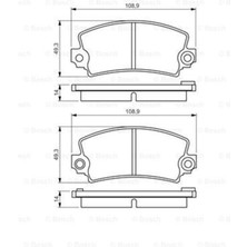 Ön Balata Fişli R12 C15 Vısa 82-91 Bosch 0986495270