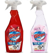 Bingo Fresh Toz Al Set 750 ml +750 ml Yüzeyler İçin Lovely ve Mili Yüzüm Kokusuyla Etkili Temizlik
