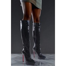 Paybuy Kadın Elegant Ayakkabı Tasarım Platform Yüksek Topuklu Çizme Özel Tasarım Abiye Ayakkabı