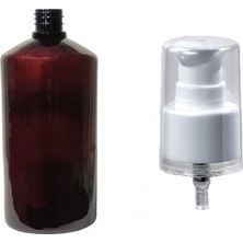 Ziylan 250 ml Kahverengi Plastik Şişe Sıvı Sabun Pompalı, 12 Adet, Sabun Şişesi