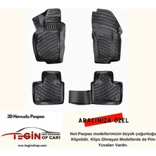 Fiat Egea Cross 2022  Uyumlu 3D Havuzlu Paspas Siyah