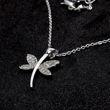 Zarifly Yusufçuk Figürlü Kolye – Zirkon Taşlı, Gümüş