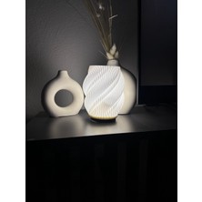 Spiral Tasarım Masa Lambası Modern Gece Lambası