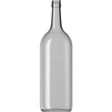 Mediterian 12'li 1.5 L Şeffaf Cam Yağ ve Şarap Şişesi, Büyük Boy, Dayanıklı ve Şık Renk: Bej