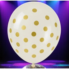 Vıp  100 Adet Şeffaf Gold Balon Gold Şeffaf Pullu Balon Gold Pullu Dekorasyon Balonu