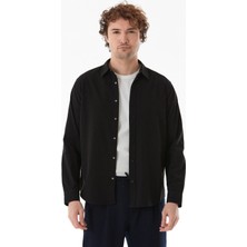 Basic Çıtçıtlı Gabardin Gömlek