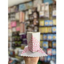 Pembe Desenli Mısır, Çerez, Cips, Popcorn Kutusu 8 Adet
