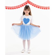 Civil Girls Kız Çocuk Tütü Etek 4-9 Yaş Mavi