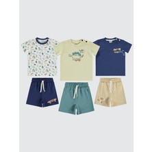 Civil Baby  Erkek Bebek Takım 3'lü Set 6-18 Ay Lacivert
