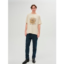 LTB YANESE Erkek Basic Baskılı Sıfır Yaka Taş T-shirt 1225842726089