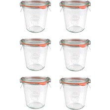 Mediterian 290ml Cam Saklama Kabı, 6'lı Paket, Şeffaf, Güvenli ve Pratik Kullanım