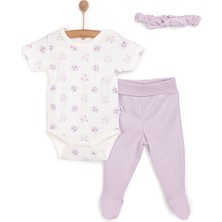Bebetto Flowers Kız Bandana-Body-Alt Kız Bebek