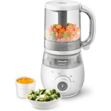 Philips Avent 4'ü 1 Arada Buharlı Pişirici, SCF883/ 01