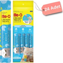 Me-O Creamy Kedi Ödül Maması Tavuk ve Ciğer 24'lü 15 GR
