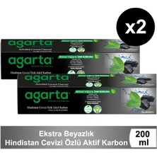 Agarta Doğal Hindistan Cevizi Özlü Aktif Karbonlu Diş Macunu 100 ml Ekstra Beyazlık Sağlayan