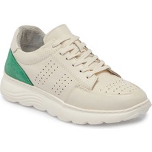 Tergan  Bej Hakiki Deri Kadın Sneaker - K24I1AY67297-A25
